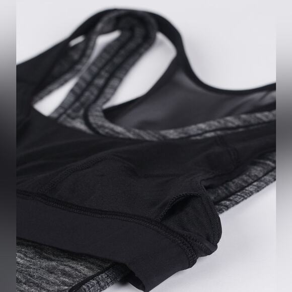 Lululemon Glide and Stride Tank Heathered Black / Black Size 2 - Picture 8 of 8